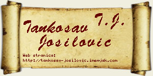 Tankosav Jošilović vizit kartica